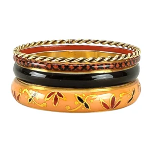 CZFashions Peach Bangles Set