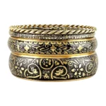 CZFashions Bloom in Dark Bangles Set